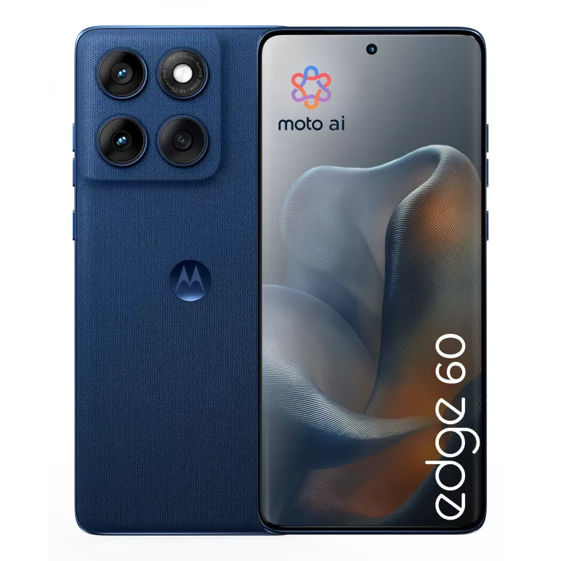 Motorola edge 60 16.9 cm (6.67 inch) Dual SIM Android 15 5G USB Type-C 12 GB 512 GB 5200 mAh Blue