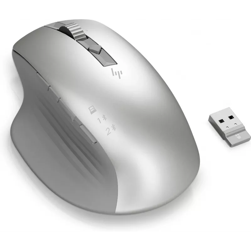 HP 930 Creator Wireless Mouse, Right-hand, Bluetooth, 3000 DPI, Silver