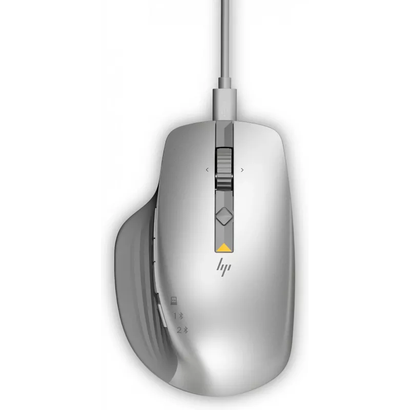HP 930 Creator Wireless Mouse, Right-hand, Bluetooth, 3000 DPI, Silver