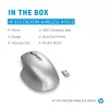 HP 930 Creator Wireless Mouse, Right-hand, Bluetooth, 3000 DPI, Silver
