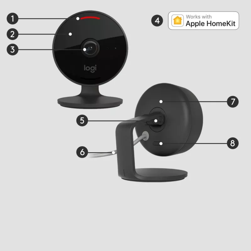 IP security camera Logitech Circle View Camera HD 1080