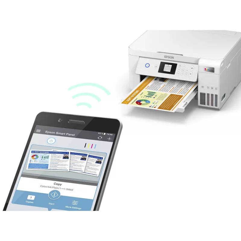 Epson EcoTank ET-2856 Inkjet A4 5760 x 1440 DPI 33 ppm Wi-Fi