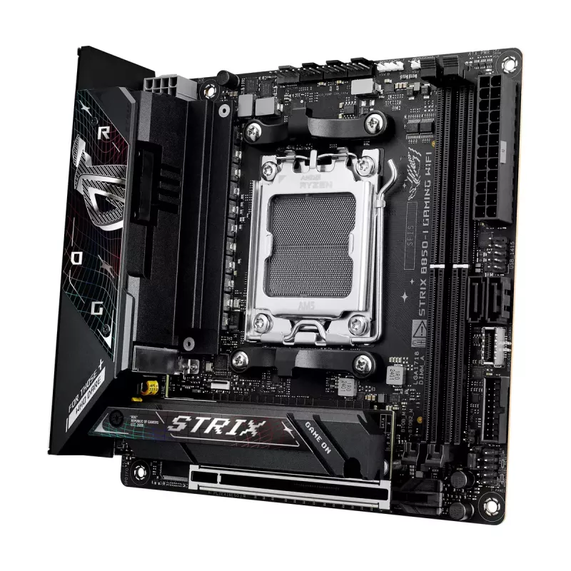Motherboard ASUS ROG STRIX B850-I GAMING WIFI, AMD B850, Socket AM5, mini ITX, 2x DDR5, Wi‑Fi 7, 2.5Gb LAN