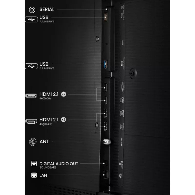 Hisense 55 inch S7NQTUK Canvas TV with Freely & ArtMode