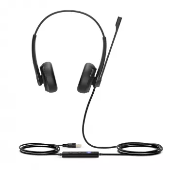 Yealink UH34 Dual Teams Headset, Wired, Office/Call center, 20 - 20000 Hz, 118 g, Headset, Black