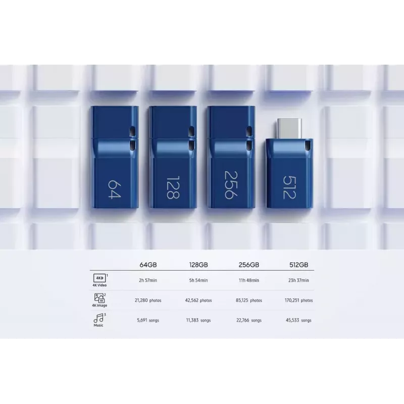 Samsung MUF-256DA USB flash drive 256 GB USB Type-C 3.2 Gen 1 (3.1 Gen 1) Blue