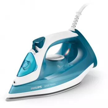 Steam iron Philips DST3011/20 — 2100 W, ceramic soleplate, 0.3 L tank, 1.9 m cord, blue