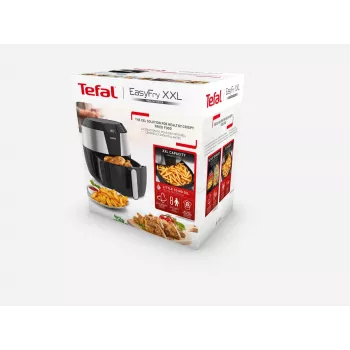 Tefal Easy Fry EY701D Single 5.6 L Stand-alone 1850 W Hot air fryer Black, Stainless steel