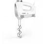 Hand mixer Bosch MFQ24200 — 400 W, 4 speeds, turbo, brushed steel/white