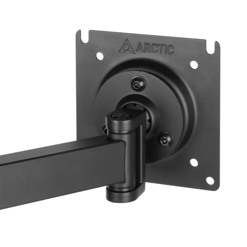 ARCTIC X1 - Desk Mount Monitor Arm, Clamp, 10 kg, 101.6 cm (40 inch), 109.2 cm (43 inch), 100 x 100 mm, Black