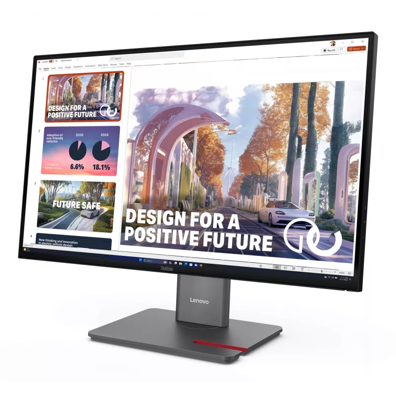 Lenovo ThinkVision P27QD-40 Monitor, 68.6 cm (27 inch), 2560 x 1440 pixels, Wide Quad HD, LED, 6 ms, Black