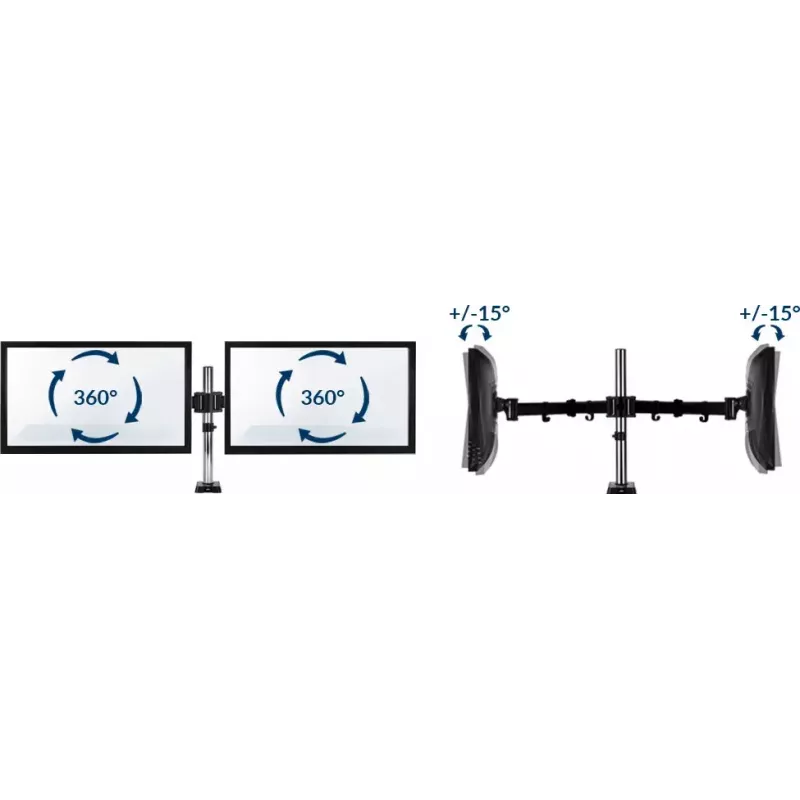 ARCTIC Z2 (Gen 3) - Dual Monitor Arm with USB Hub