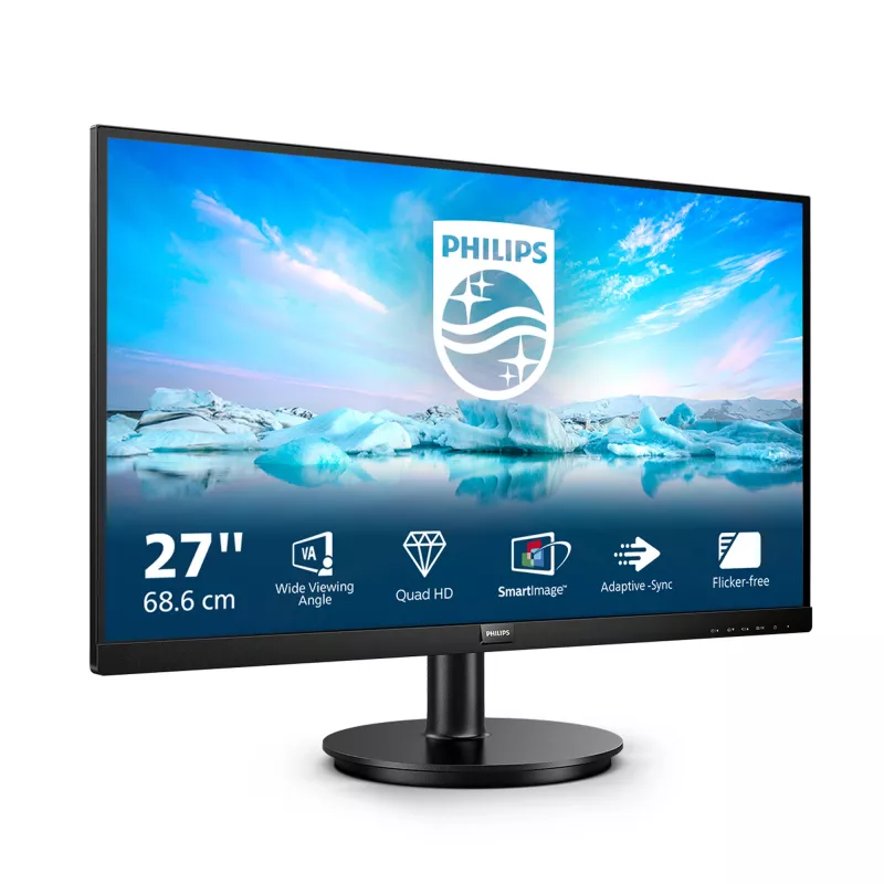 Philips V Line 275V8LA/00 computer monitor 68.6 cm (27 inch) 2560 x 1440 pixels Quad HD LED Black