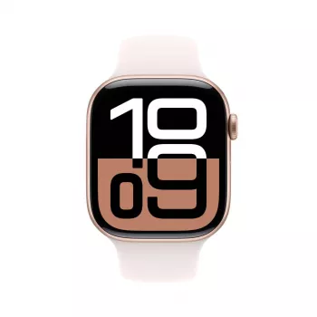 APPLE Watch Series 10 Gps 46mm Rose Gold Aluminium Case With Light Blush Sport Band - M/l