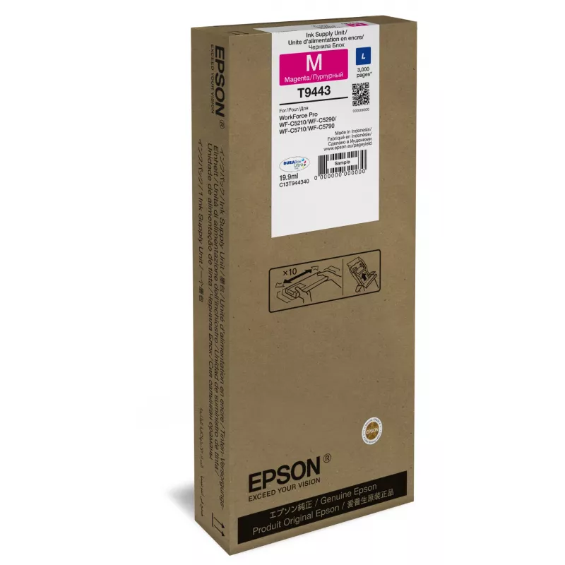 Epson WF-C5xxx Series Ink Cartridge L Magenta, Magenta, Pigment-based ink, 19.9 ml, 1 pc(s), 3000 pages