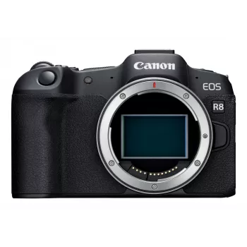 Canon EOS R8, 24.2 MP, 6000 x 4000 pixels, CMOS, 4K Ultra HD, Touchscreen, Black
