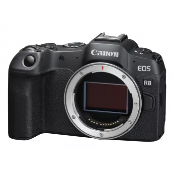 Canon EOS R8, 24.2 MP, 6000 x 4000 pixels, CMOS, 4K Ultra HD, Touchscreen, Black