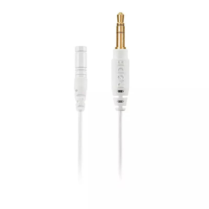 Lavalier microphone RØDE LAVALIER GO — clip-on condenser, omnidirectional, 3.5 mm, 20–20000 Hz, white/black