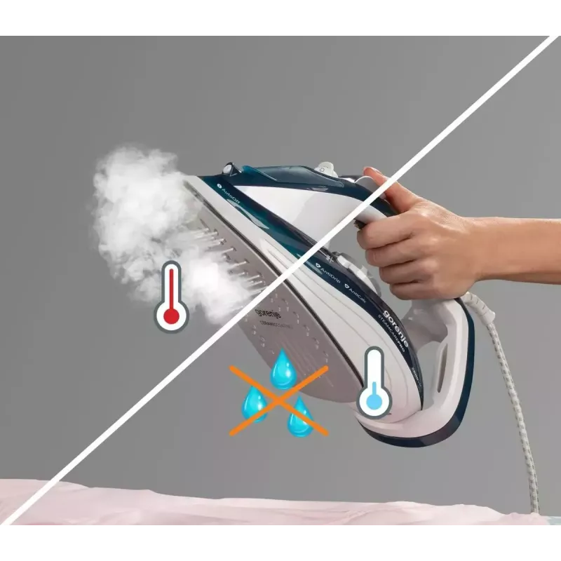 Gorenje SIH2800TQC Steam iron Ceramic soleplate 2800 W Blue