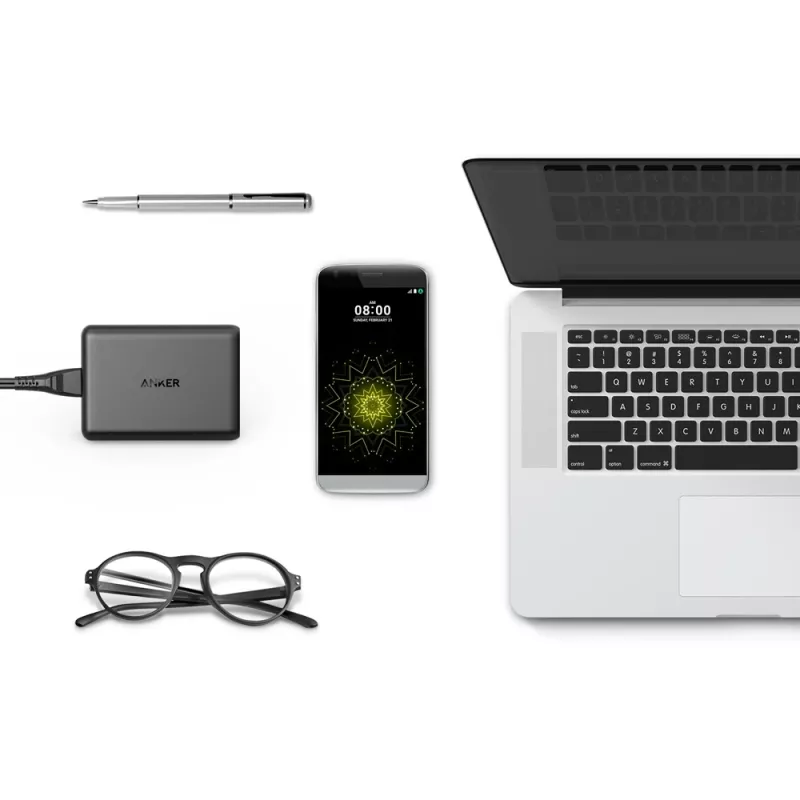 ANKER Powerport Speed 5 2x Quick Charge 3.0 Eu Black