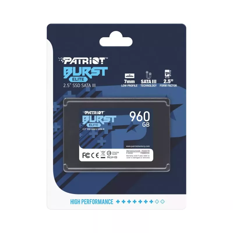 SSD disk Patriot Memory 960 GB 2.5 inch SATA III PBE960GS25SSDR