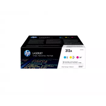 Toner Cartridge HP 312A Cyan Tri-Pack 6000 pages