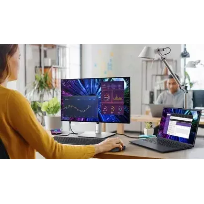 DELL UltraSharp U2424HE computer monitor 60.5 cm (23.8 inch) 1920 x 1080 pixels Full HD LCD Black, Silver