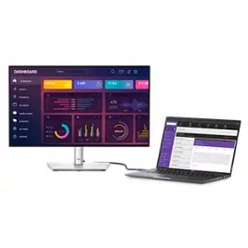 DELL UltraSharp U2424HE computer monitor 60.5 cm (23.8 inch) 1920 x 1080 pixels Full HD LCD Black, Silver