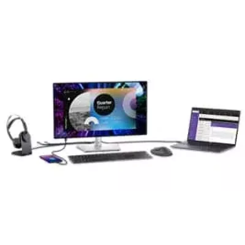 DELL UltraSharp U2424HE computer monitor 60.5 cm (23.8 inch) 1920 x 1080 pixels Full HD LCD Black, Silver