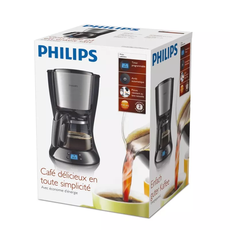 Philips Daily Collection HD7459/20 Coffee maker, Drip coffee maker, 1.259 L, Ground coffee, 1080 W