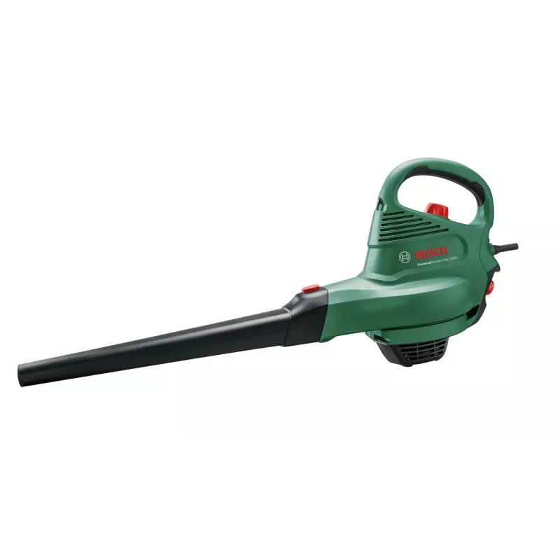 Handheld blower Bosch Universal GardenTidy 2300 — 2300 W, 576 m³/h, 45 L collection bag, 185–285 km/h, shredding function