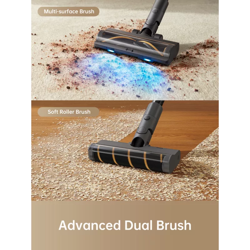 Dreame R20 Cordless Stick Vacuum, 2-in-1 stick vacuum, Dust bag, Black, 0.6 L, Dry, Filtering