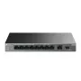Unmanaged switch TP-LINK LS1210GP 10-port Gigabit, 8× PoE+ (61 W total), 1× SFP, 9× RJ‑45 Gigabit