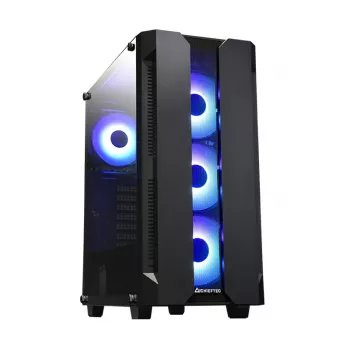 PC case CHIEFTEC GS-01B-OP Tower Black — tempered glass, RGB fans, supports ATX/Micro-ATX, GPU up to 320 mm