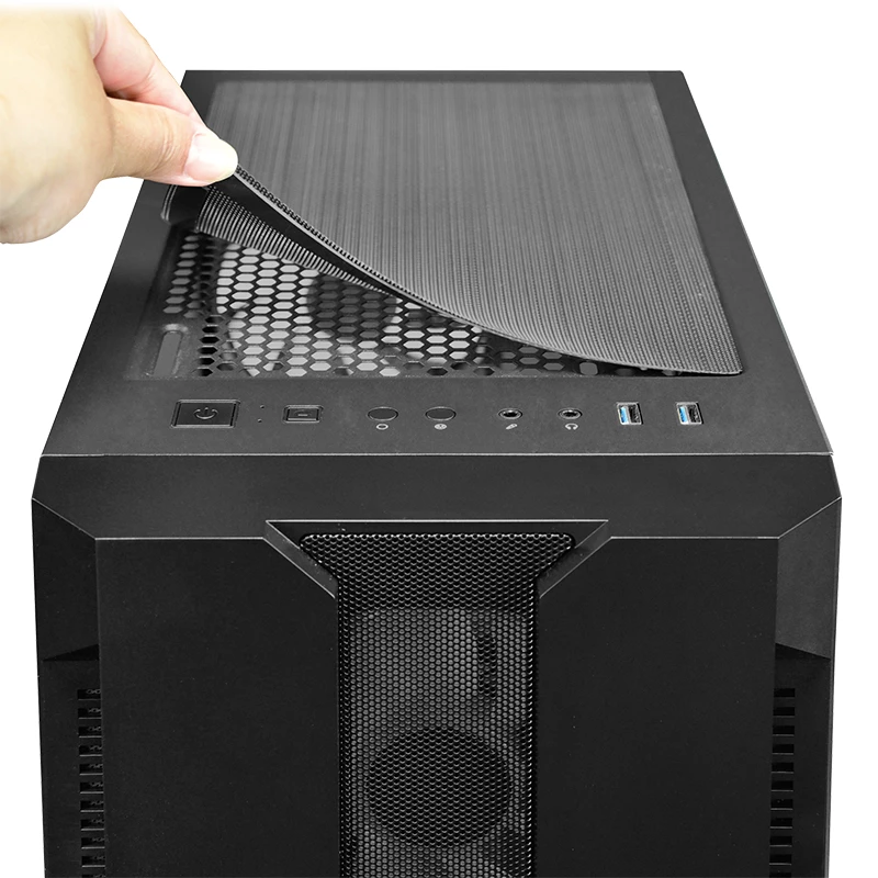 PC case CHIEFTEC GS-01B-OP Tower Black — tempered glass, RGB fans, supports ATX/Micro-ATX, GPU up to 320 mm