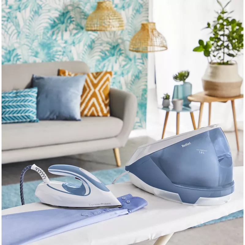 Tefal Express Protect SV9202 2800 W 1.8 L Durilium AirGlide Autoclean soleplate White, Blue