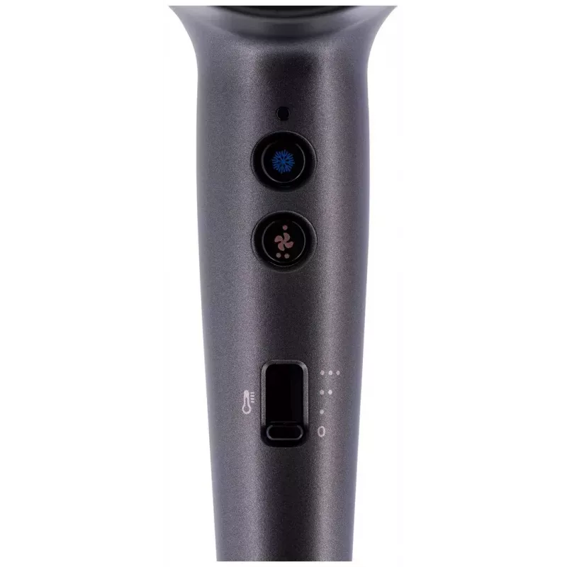 Hair dryer Remington D6077 2000 W, ionic function, cool shot, diffuser, 3 temperature settings, grey/bronze