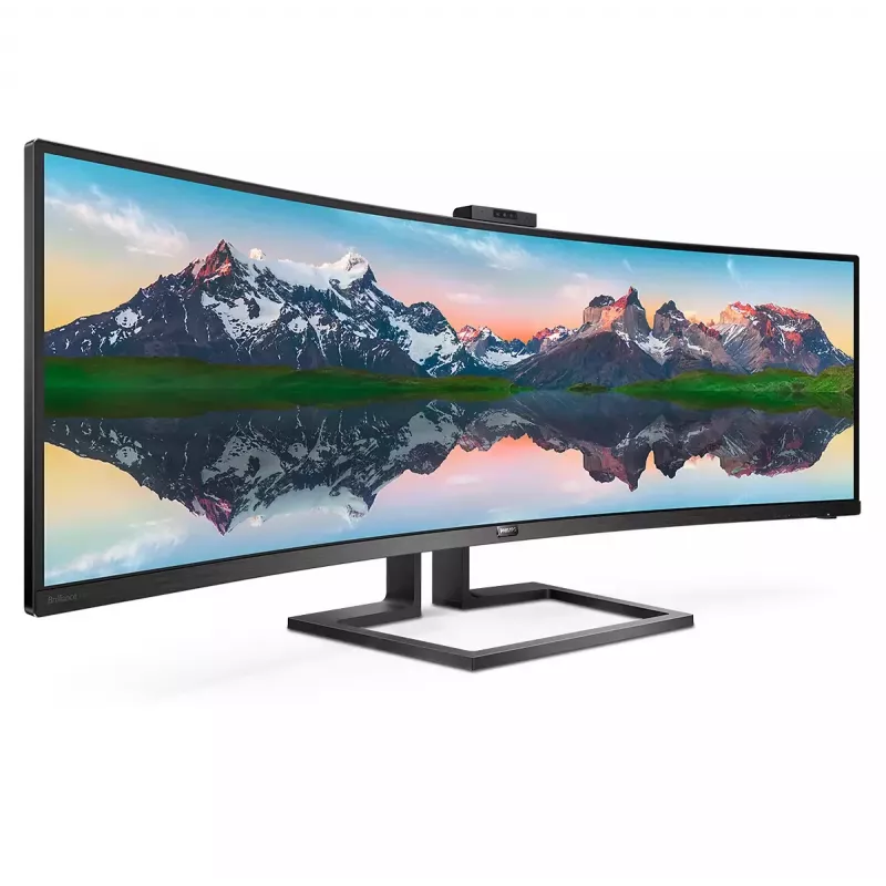 Philips P Line 32:9 SuperWide curved LCD display 499P9H/00, 124 cm (48.8 inch), 5120 x 1440 pixels, UltraWide Dual Quad HD, LCD, 5 ms, Black