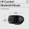 HP 480 Comfort Bluetooth Mouse, Right-hand, Bluetooth, 4000 DPI, Black
