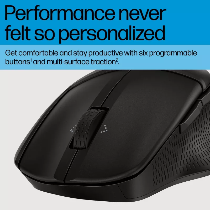 HP 480 Comfort Bluetooth Mouse, Right-hand, Bluetooth, 4000 DPI, Black