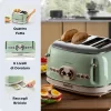 Ariete Vintage 156 4-Slice Toaster, 1600 W, Light Green