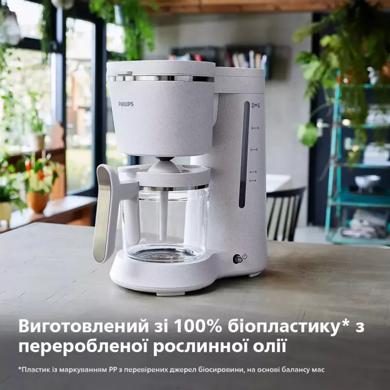 Philips Eco Conscious Edition HD5120/00 Drip Filter Coffee Machine, 1.2 L