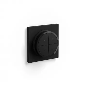 Philips Tap dial switch, Wireless, Black, Freestanding/Wall, IP20, Plastic, IP20