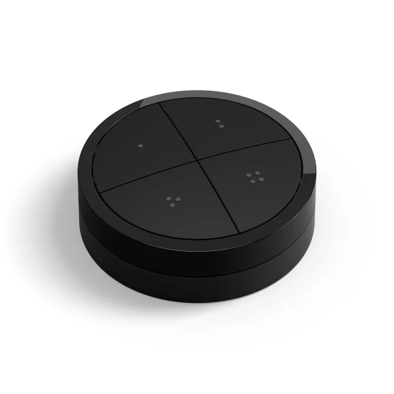 Philips Tap dial switch, Wireless, Black, Freestanding/Wall, IP20, Plastic, IP20