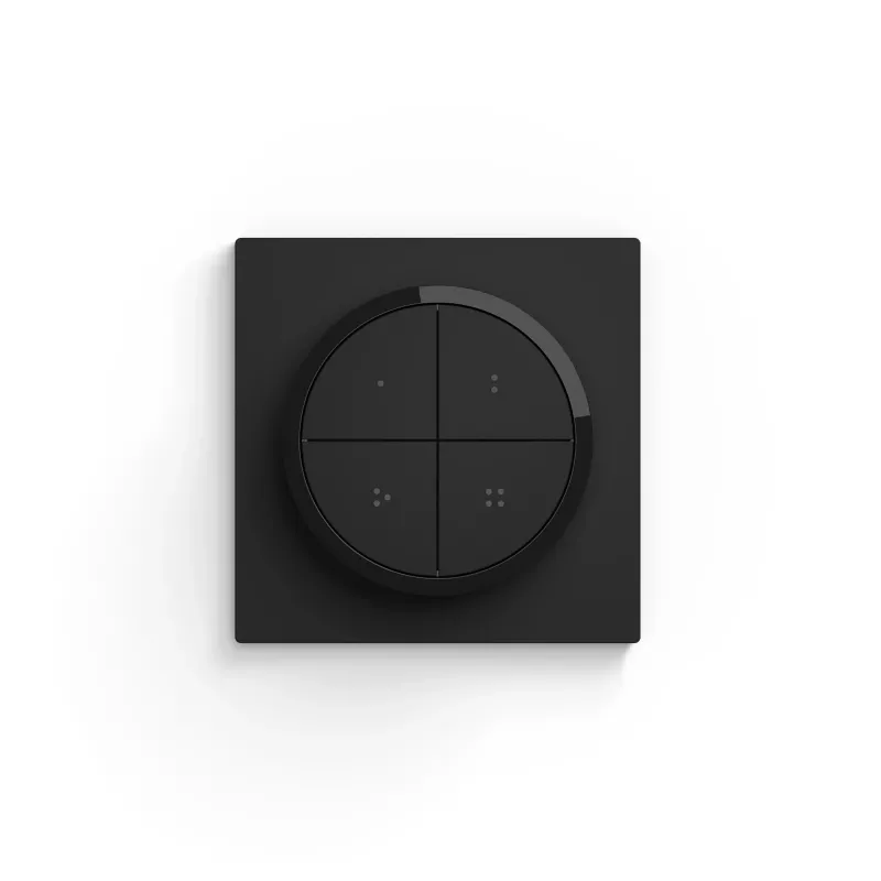 Philips Tap dial switch, Wireless, Black, Freestanding/Wall, IP20, Plastic, IP20