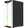 PC Case AEROCOOL Bionic Midi Tower White — ATX, Tempered Glass, 2x3.5 inch bays, 6x2.5 inch, 297 mm GPU, Blue LED