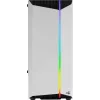 PC Case AEROCOOL Bionic Midi Tower White — ATX, Tempered Glass, 2x3.5 inch bays, 6x2.5 inch, 297 mm GPU, Blue LED