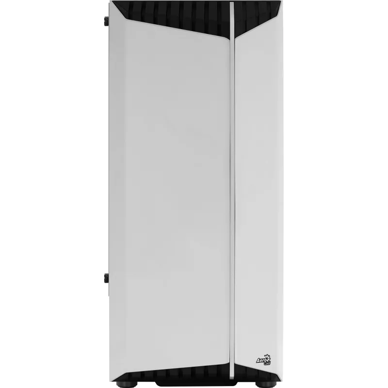 PC Case AEROCOOL Bionic Midi Tower White — ATX, Tempered Glass, 2x3.5 inch bays, 6x2.5 inch, 297 mm GPU, Blue LED