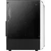 PC Case AEROCOOL Bionic Midi Tower White — ATX, Tempered Glass, 2x3.5 inch bays, 6x2.5 inch, 297 mm GPU, Blue LED