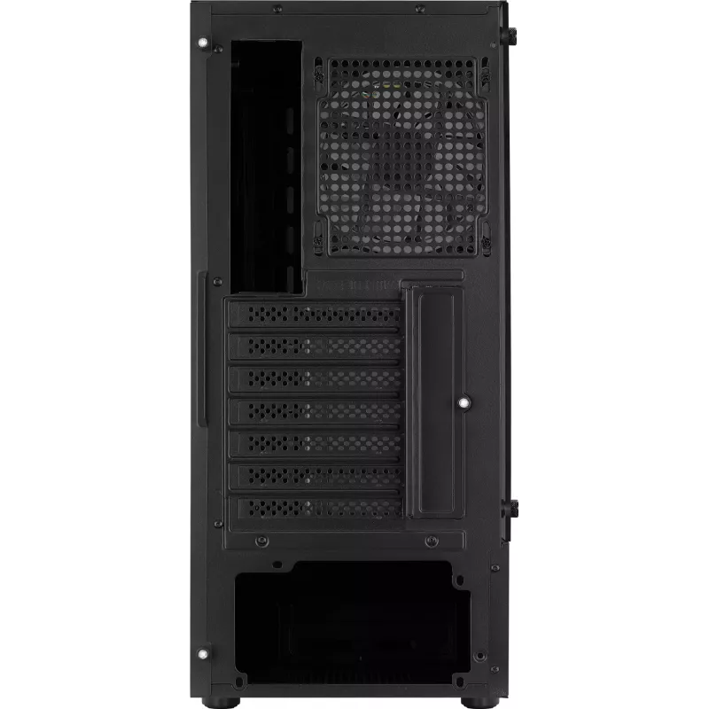 PC Case AEROCOOL Bionic Midi Tower White — ATX, Tempered Glass, 2x3.5 inch bays, 6x2.5 inch, 297 mm GPU, Blue LED